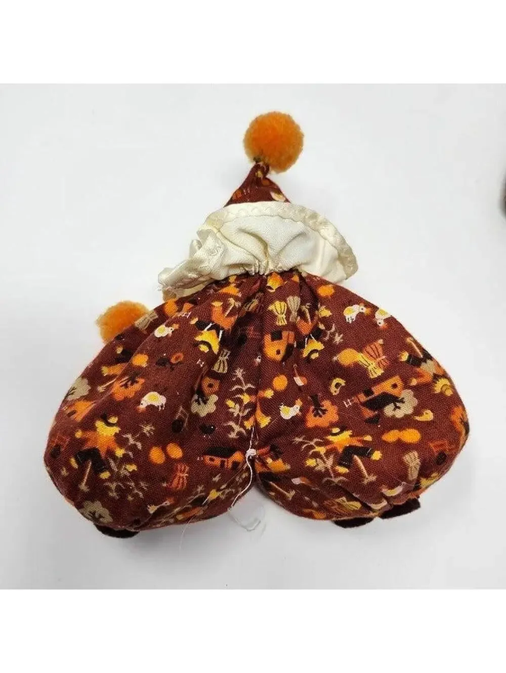 Vintage Handmade Clown Plush Dolls - Set of 2